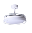 Ventilador de techo led con aspas retráctiles Kigali 36-72W blanco