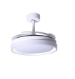 Ventilador de techo led con aspas retráctiles Kigali 24-48W blanco 