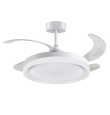 Ventilador de techo led con aspas retráctiles Kigali 24-48W blanco 