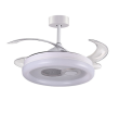 Ventilador de techo led con aspas retráctiles Hermes 54-108W blanco