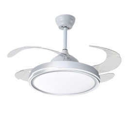 Ventilador de techo led con aspas retráctiles Toronto 36-72W blanco Wifi