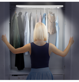 Luz sin cables con sensor de movimiento 1,5W 6000K plata