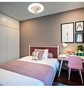 Ventilador de techo led Raki move 38W blanco