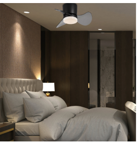 Ventilador led de techo Jueric Dubai 30W negro