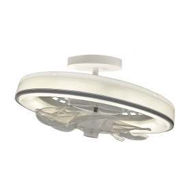 Ventilador de techo led Jueric Bulb E27 24W blanco café