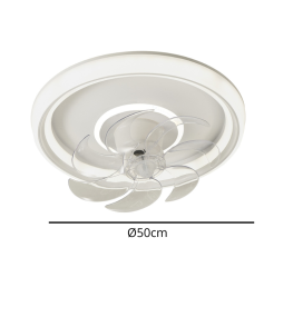 Ventilador de techo led Jueric Osaka 68W blanco