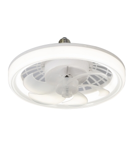 Ventilador de techo led Jueric Bulb E27 24W blanco café