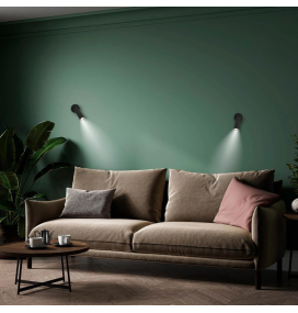 Aplique de pared led Newgarden Roll 4 batería recargable negro