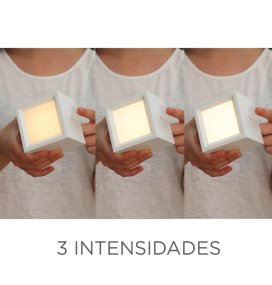 Aplique de pared led Newgarden Box 8 batería recargable blanco