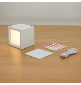 Aplique de pared led Newgarden Box 8 batería recargable blanco
