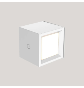 Aplique de pared led Newgarden Box 8 batería recargable blanco