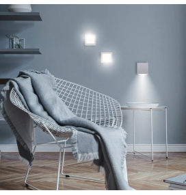 Aplique de pared led Newgarden Box 8 batería recargable blanco