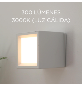 Aplique de pared led Newgarden Box 8 batería recargable blanco