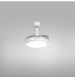 Ventilador de techo led Asgard mini 36-72W con aspas retráctiles blanco