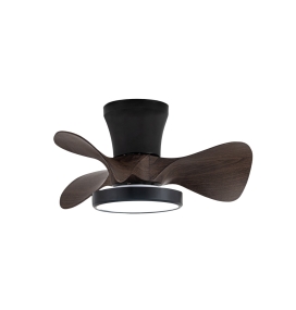 Ventilador de techo led Sierra 20W negro y marrón