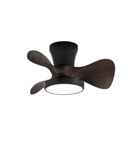 Ventilador de techo led Sierra 20W negro y marrón