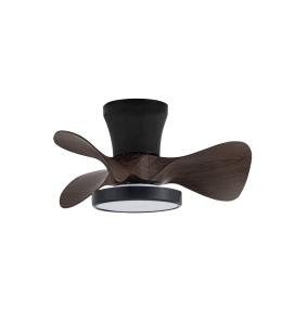 Ventilador de techo led Sierra 20W negro y marrón