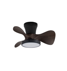Ventilador de techo led Sierra 20W negro y marrón