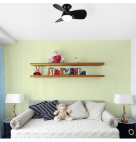 Ventilador de techo led Dalia 20W negro