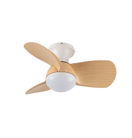 Ventilador de techo led Dalia 20W blanco y haya