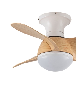 Ventilador de techo led Dalia 20W blanco y haya