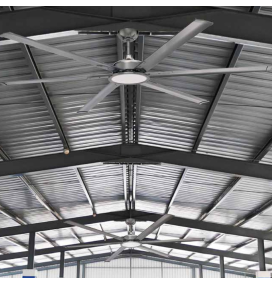 Ventilador de techo led Acacia 20W níquel Ø250cm