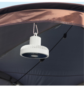 Ventilador led portátil con batería recargable Lavanda blanco