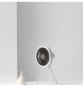 Ventilador led portátil con batería recargable Lavanda blanco