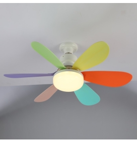 Ventilador de techo led E27 Océano 18W multicolor