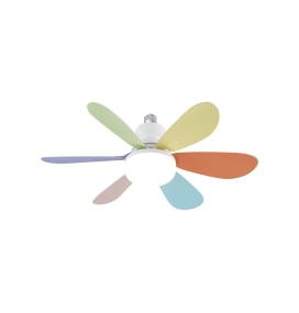 Ventilador de techo led E27 Océano 18W multicolor