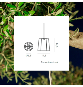 Lámpara colgante Newgarden Conta mini blanco batería recargable