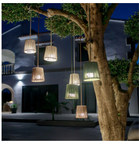 Lámpara colgante Newgarden Conta mini blanco batería recargable