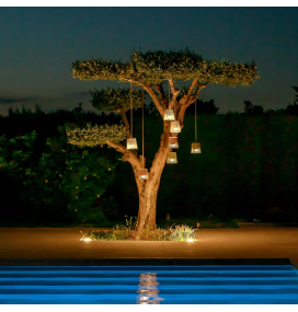 Lámpara colgante Newgarden Conta mini blanco batería recargable