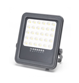 Foco proyector led solar 300W 6000K gris y negro