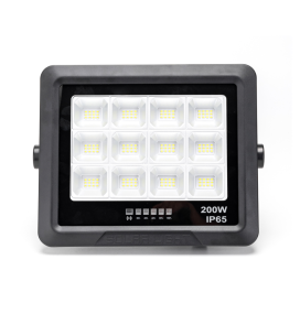 Foco proyector led solar 200W 6000K negro SP06