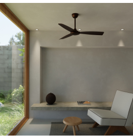 Ventilador de techo Sulion Lia sin luz marrón