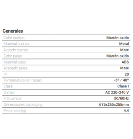 Ventilador de techo Sulion Lia sin luz marrón
