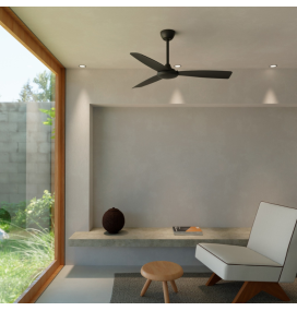 Ventilador de techo Sulion Lia sin luz negro