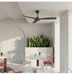 Ventilador de techo Sulion Lia sin luz negro