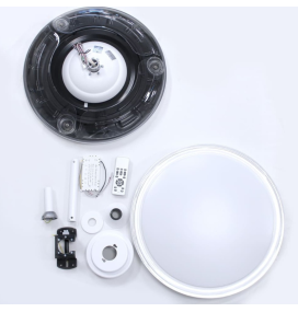 Ventilador de techo led con aspas retráctiles Delta 72W blanco