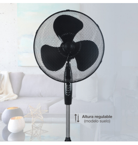 Ventilador 3 en 1 Kureli Ø43cm negro 45W