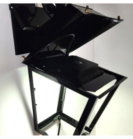 Cabeza de farola led solar Villa 300W CCT con sensor negra