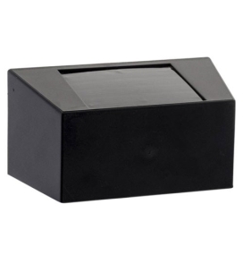 Aplique solar negro para pared