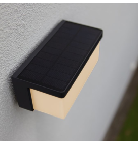 Aplique led solar y eléctrico Lutec Zelna 9W