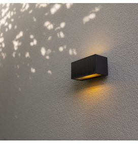 Aplique led solar y eléctrico Lutec Inka 9W