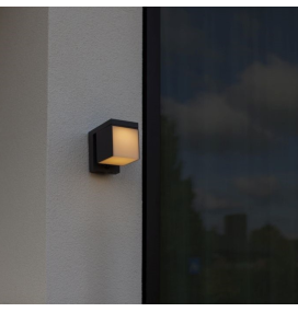 Aplique led solar y eléctrico Lutec Prima 9,5W con sensor de movimiento