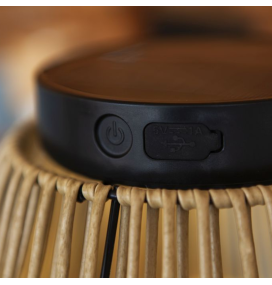 Lámpara led solar y batería recargable Lutec Coppa