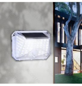 Pack de 4 apliques led solares con sensor de movimiento