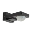 Sensor de movimiento por infrarrojos ajustable IP65 negro