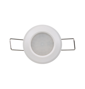 Sensor de movimiento mini para empotrar en techo blanco